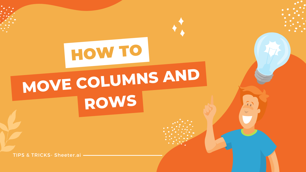 How to Move Columns and Rows in Excel